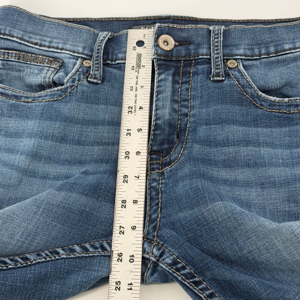 BKE Alec Straight Leg Jeans Mens 31R Medium Wash Faded Denim Pants - Picture 9 of 13
